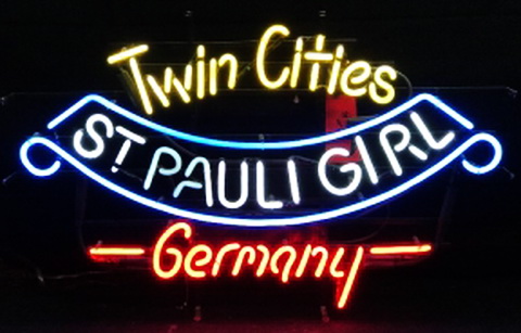 Twin Cities St Pauli Girl Neon Sign